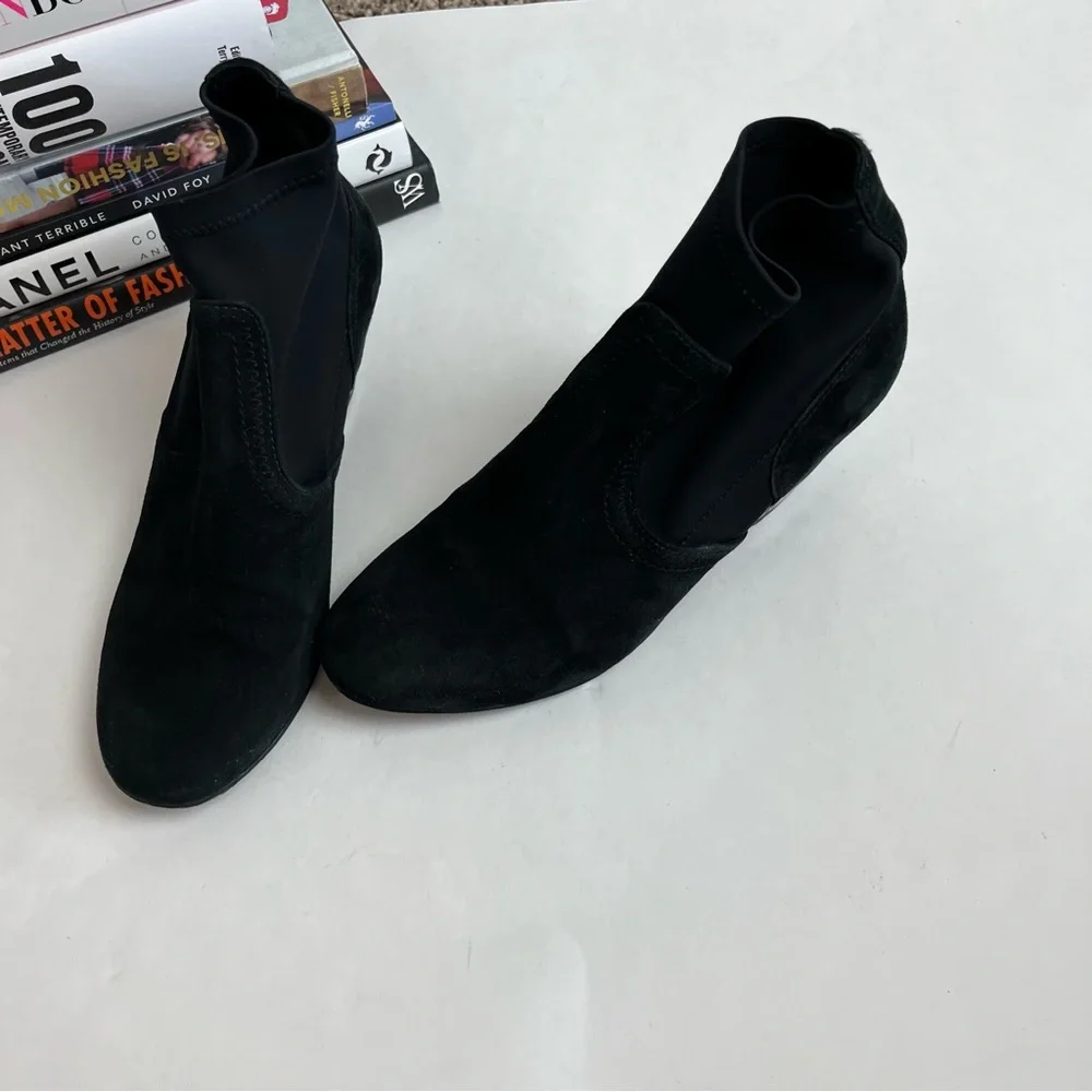 Tory Burch Brenda Boots Suede Wedge Booties